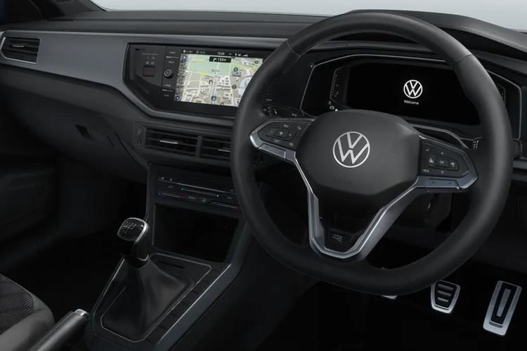 volkswagen polo hatchback 1.0 tsi match 5dr dsg inside view