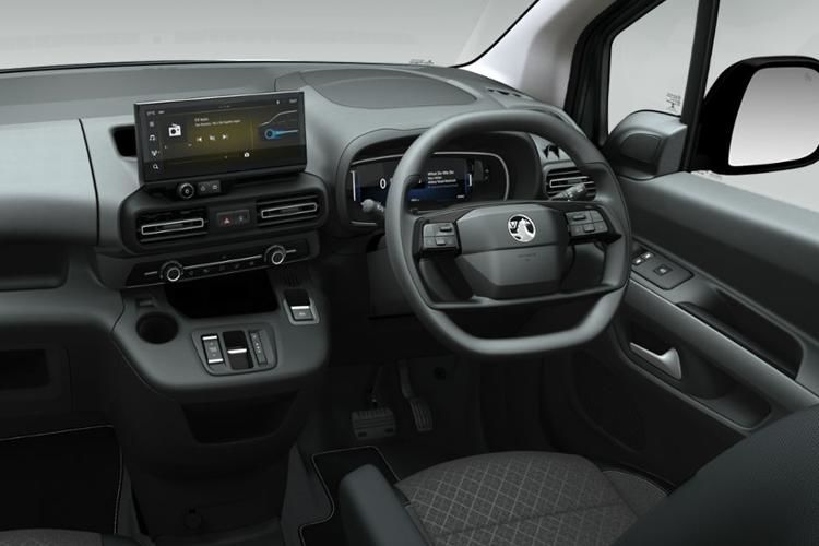 vauxhall combo life mpv 100kw design 52kwh 5dr auto inside view