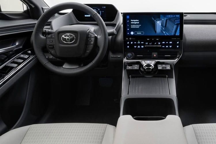 toyota bz4x 160kw motion 71.4kwh 5dr auto awd 11kw pan/bi-tone inside view