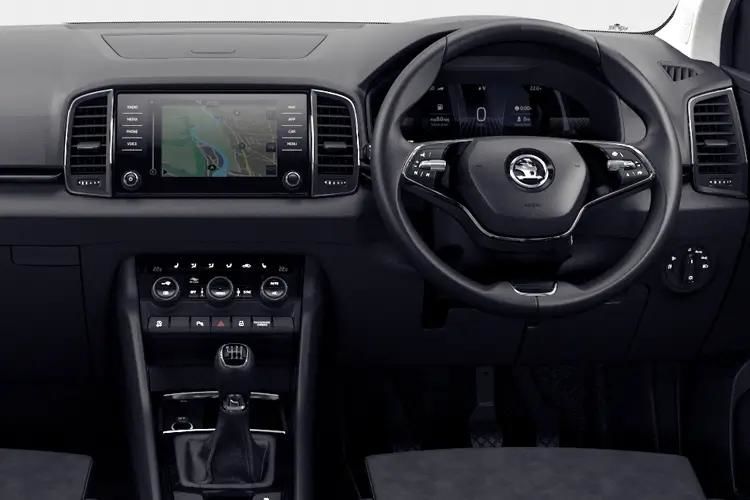skoda karoq estate 2.0 tsi sportline edition 4x4 5dr dsg inside view