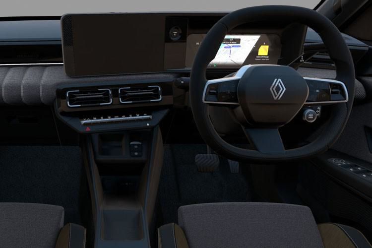 renault 5 hatchback 110kw roland garros comfort range 52kwh 5dr auto inside view