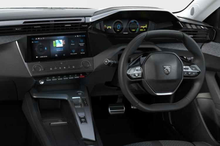 peugeot 308 hatchback 1.6 plug-in hybrid 195 gt premium 5dr e-dsc7 inside view