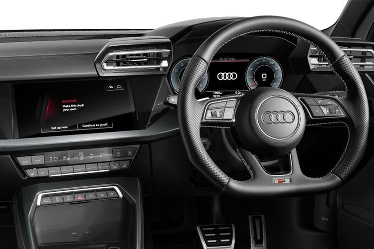 audi a3 hatchback s3 tfsi black edition quattro 5dr s tronic inside view