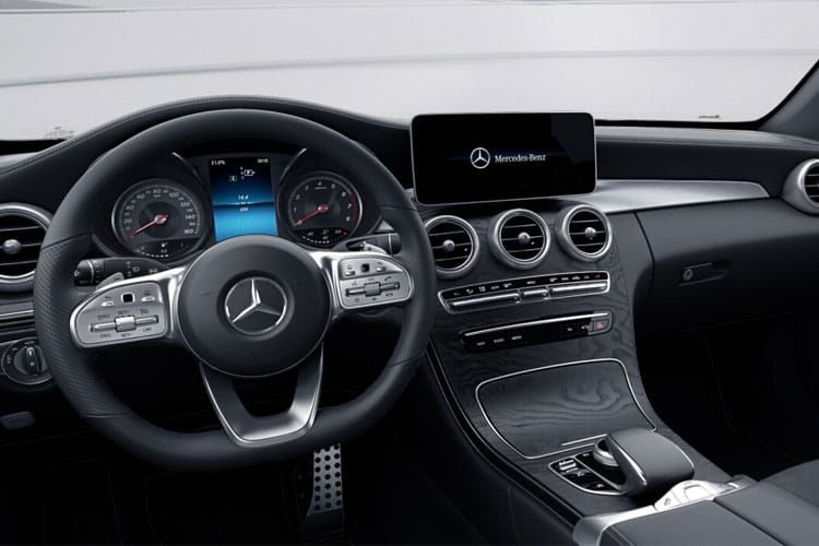 mercedes-benz c class convertible c300 amg line night ed premium plus 2dr 9g-tronic inside view