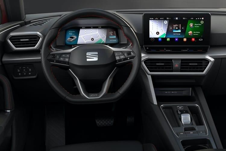 seat leon hatchback 1.0 etsi fr 5dr dsg inside view