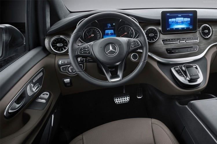 mercedes-benz v class v300 d exclusive 5dr 9g-tronic [ex long/6 st pack] inside view