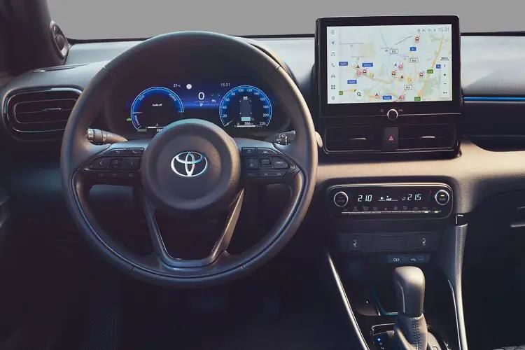 toyota yaris hatchback 1.5 hybrid 130 gr sport 5dr cvt [safety pack] inside view