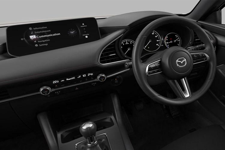 mazda 3 hatchback 2.0 e-skyactiv g mhev centre-line 5dr auto inside view