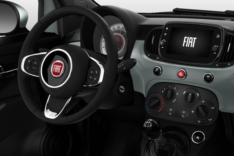 fiat 500 hatchback 70kw 24kwh 3dr auto inside view