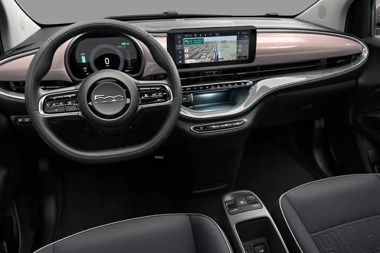 fiat 500 hatchback 87kw giorgio armani 42kwh 3dr auto inside view