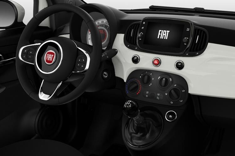 fiat 500 convertible 1.0 mild hybrid top 2dr inside view