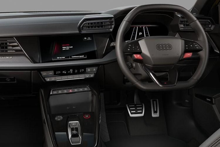 audi rs3 hatchback rs 3 tfsi qtro carbon black 5dr s tronic tech pro inside view