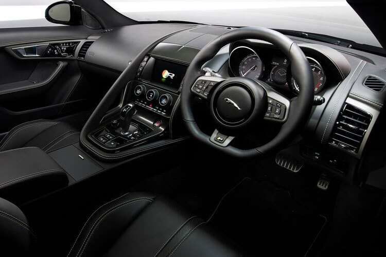 jaguar f-type convertible 5.0 p450 supercharged v8 75 plus 2dr auto inside view