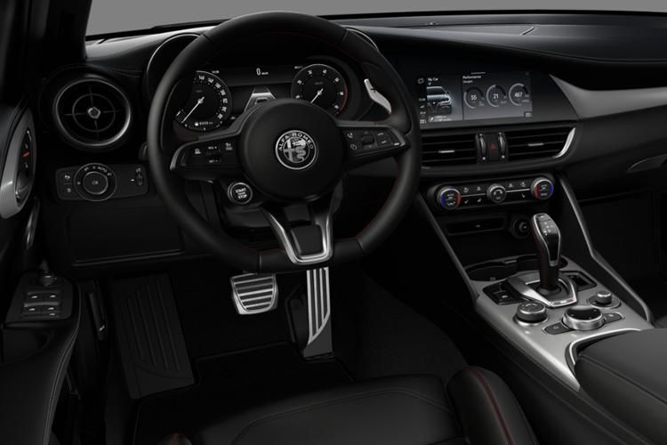 alfa romeo giulia saloon 2.0 turbo tributo italiano 4dr auto inside view