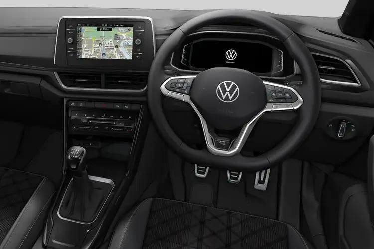 volkswagen t-roc hatchback 1.0 tsi match 5dr inside view