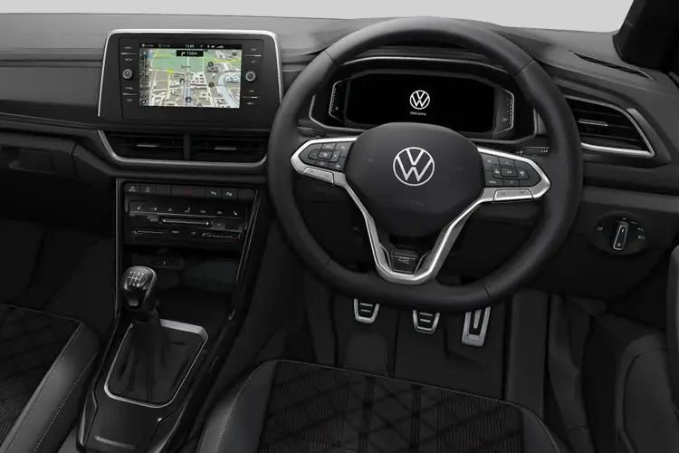 volkswagen t-roc convertible 1.0 tsi 115 style 2dr inside view