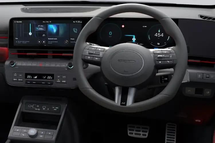 hyundai kona hatchback 1.0t 100 n line 5dr inside view