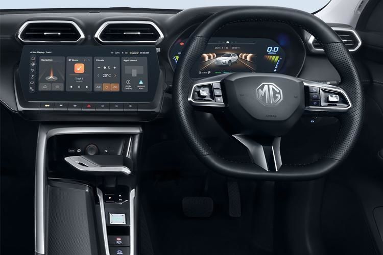 mg motor uk zs hatchback 1.5 hybrid trophy 5dr auto inside view