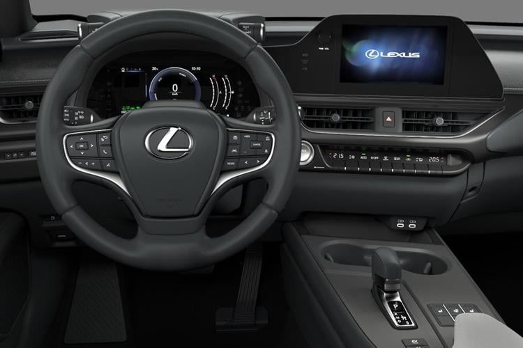 lexus ux hatchback 300e 150kw 72.8 kwh urban 5dr e-cvt inside view