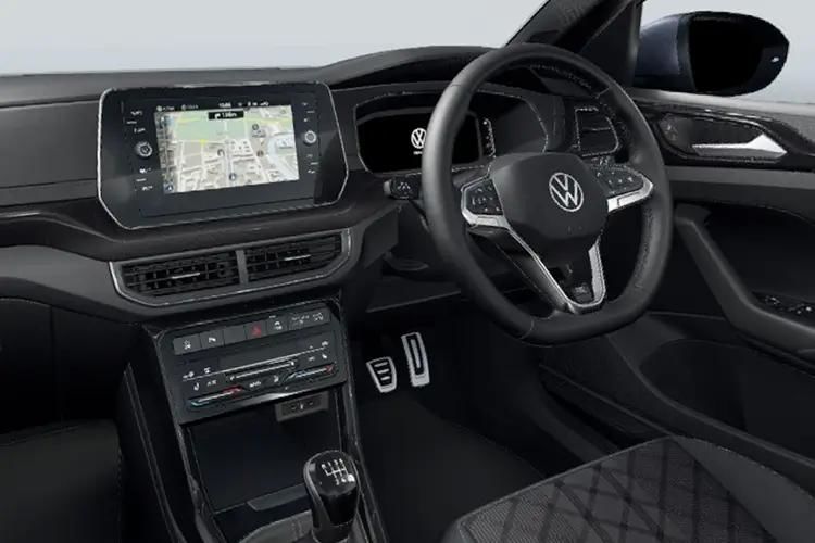 volkswagen t-cross 1.0 tsi black edition 5dr inside view