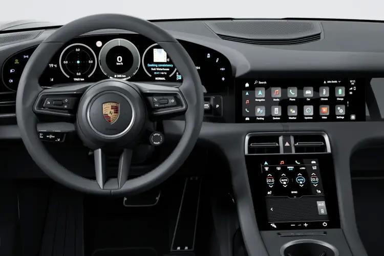 porsche taycan saloon 580kw turbo gt 105kwh 4dr auto [weissach pack] inside view