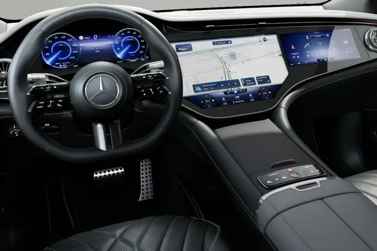 mercedes-benz eqs eqs 450 4m 265kw amg line premium+ 118kwh 5dr auto inside view