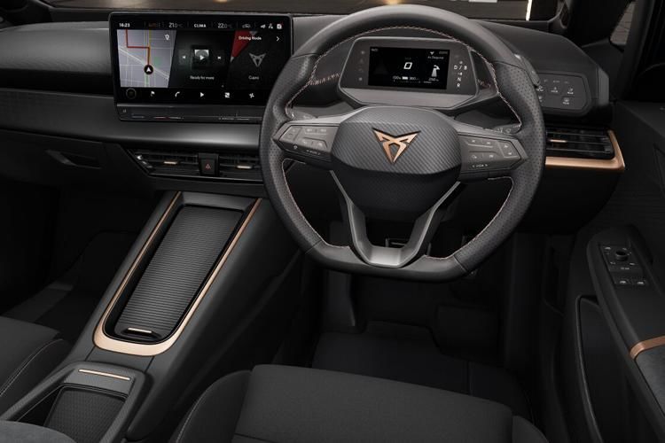 cupra born hatchback 169kw e-boost v1 58kwh 5dr auto inside view
