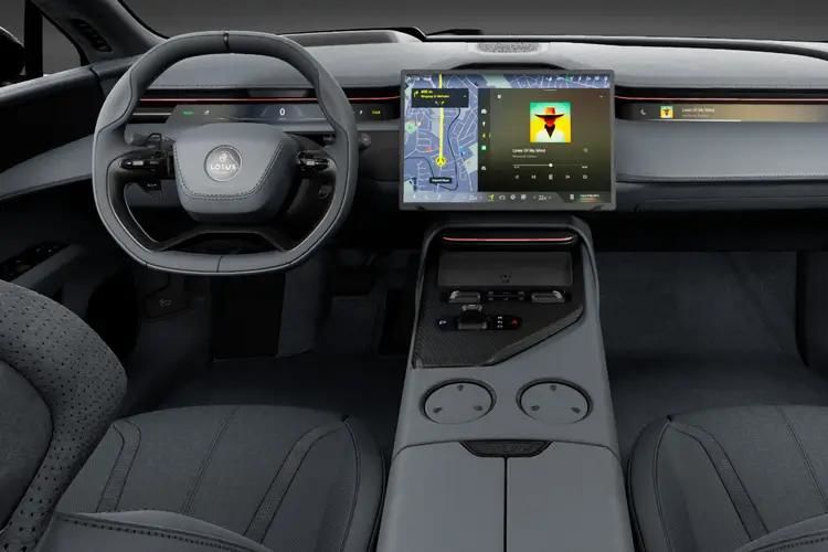 lotus emeya saloon 450kw 102kwh 4dr auto inside view