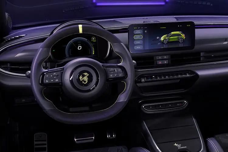abarth 600 hatchback 207kw scorpionissima 54kwh 5dr auto inside view