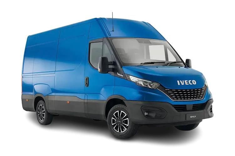 iveco daily 140kw 111kwh high roof van 4100 wb auto front view