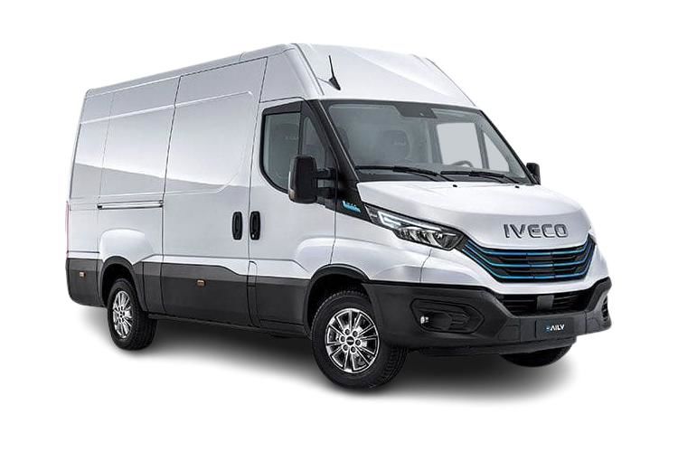 iveco daily 140kw 74kwh extra high/rf van 3520l wb auto [22kw] front view