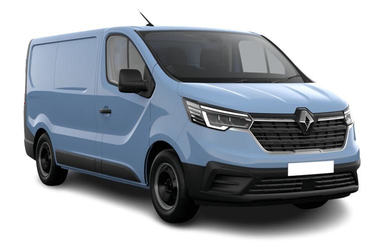 renault trafic sl28 blue dci 110 extra [safety] 9 seater front view