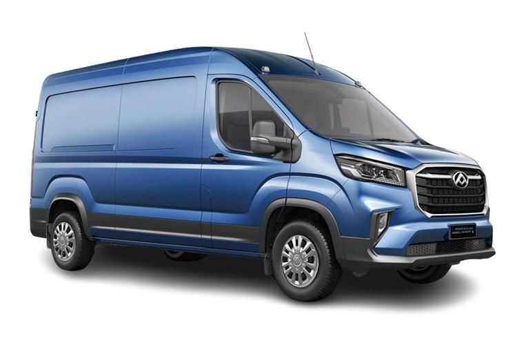 maxus deliver 9 150kw extra high roof van 77kwh n2 auto [22kw] front view