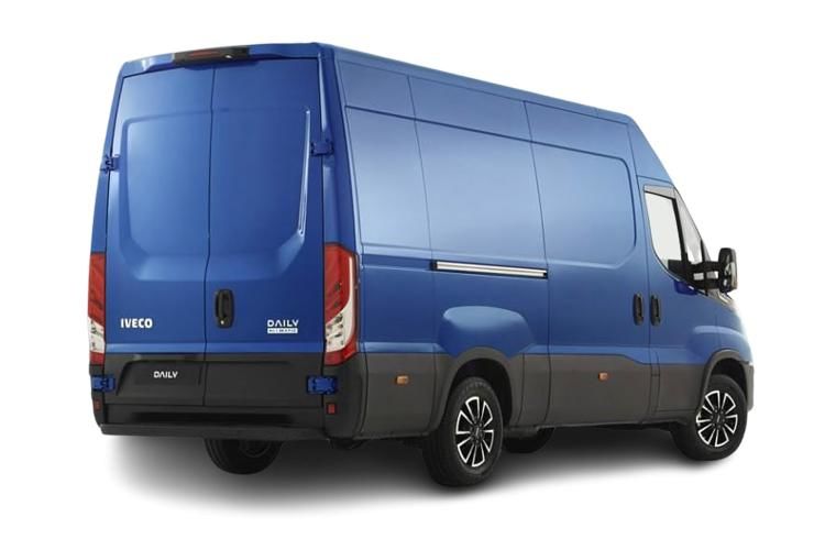 iveco daily 140kw 111kwh high roof van 4100 wb auto [22kw] back view