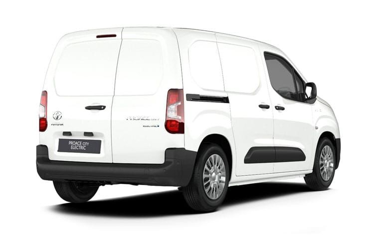 toyota proace city icon van 50kwh auto [11kwch] back view