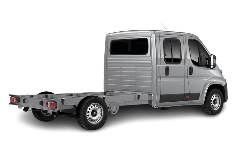 peugeot boxer 2.2 bluehdi 140 chassis crew cab professional back view