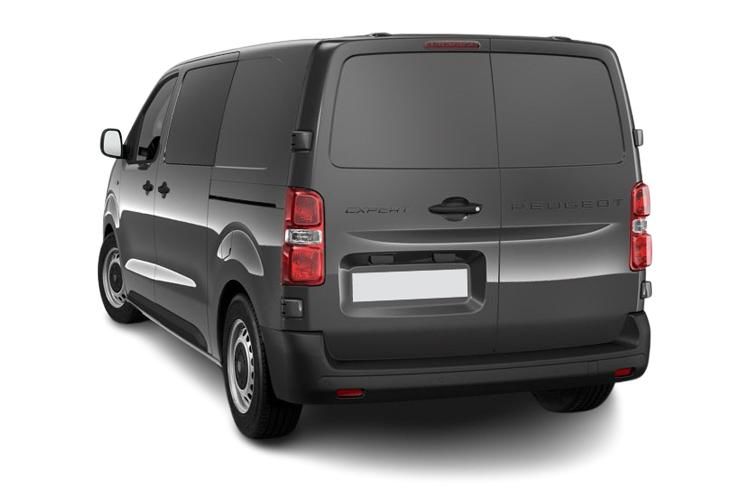 peugeot expert 100kw 75kwh professional crew van auto back view