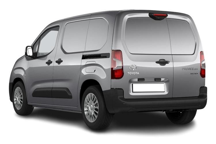 toyota proace city sport van 50kwh auto back view