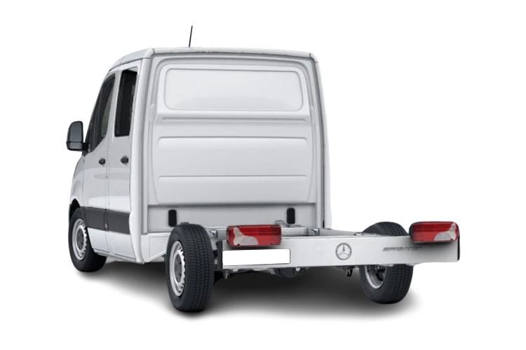mercedes-benz sprinter 3.5t crew cab chassis 9g-tronic back view