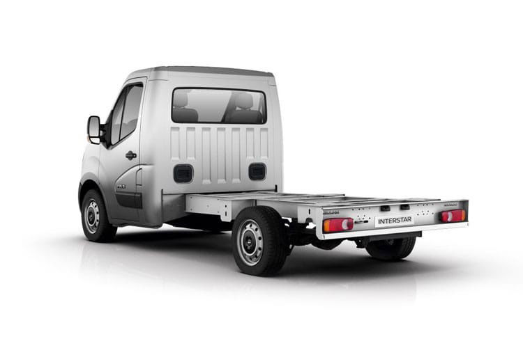 nissan interstar 2.0 dci 150ps acenta chassis cab back view