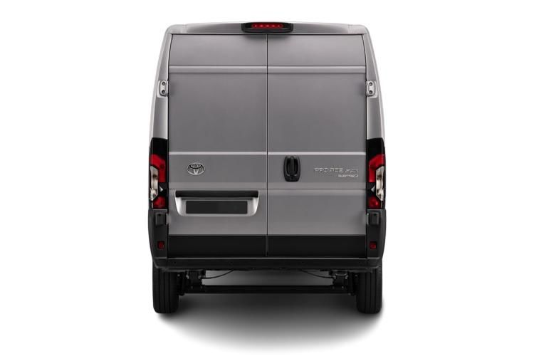 toyota proace max 199kw icon 110kwh h3 van auto back view