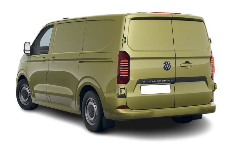 volkswagen transporter 160kw 65kwh commerce pro van auto back view