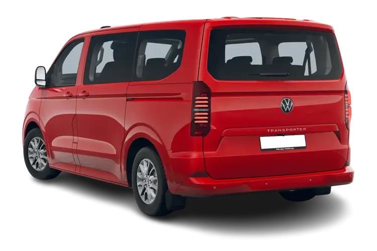 volkswagen transporter shuttle 210kw 65kwh minibus style auto back view