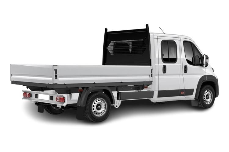 peugeot boxer 2.2 bluehdi 140 crew cab dropside professional back view
