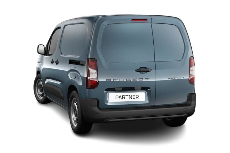 peugeot partner 800 100kw 50kwh asphalt premium + van auto back view