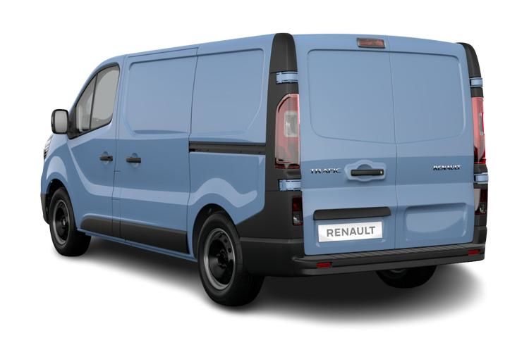 renault trafic ll30 blue dci 110 extra [safety] 9 seater back view