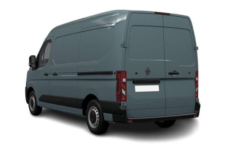 renault trucks uk master 3.5t dci 170 h2 van red auto back view