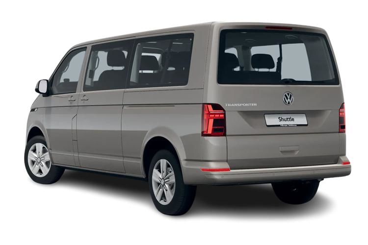 volkswagen transporter shuttle 2.0 tdi 150ps se minibus back view