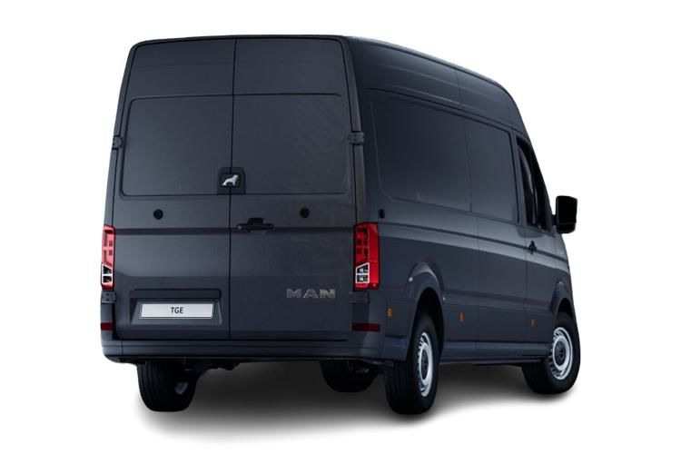 man tge 140 hd emissions lion xc high roof van back view