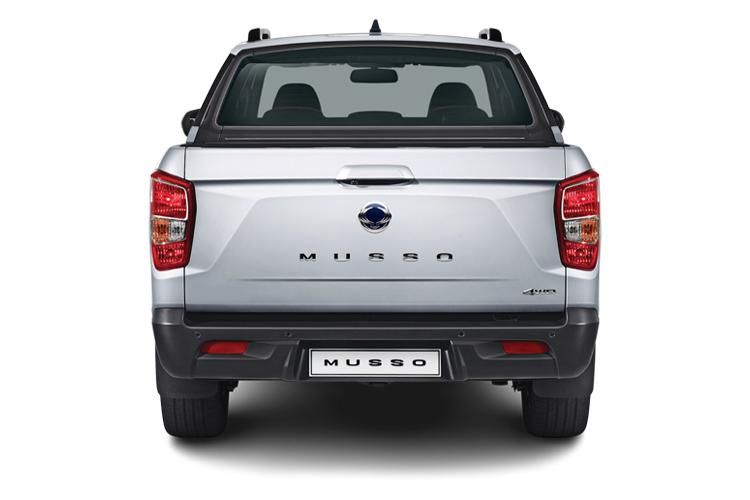 kgm musso 2.2 double cab pick up lwb saracen plus auto back view